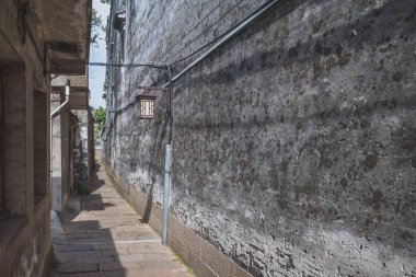 Nanxun'da dar sokak, Zhejiang, Çin