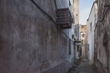 Nanxun'da dar sokak, Zhejiang, Çin