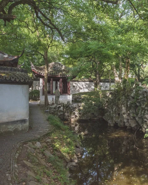 Chinese garden in old town of Nanxun, Zhejiang, China