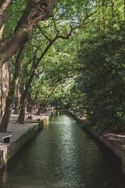 Nanxun eski kentinde Kanal, Zhejiang, Çin