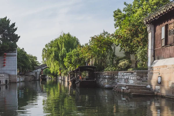 Nanxun, Çin eski kasabasında nehir tarafından Çin mimarisi