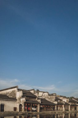 Nanxun, Çin eski kasabasında nehir tarafından Çin mimarisi