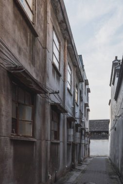 Nanxun'da dar sokak, Zhejiang, Çin