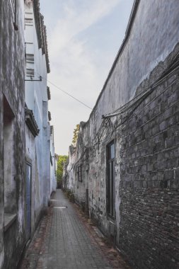 Nanxun'da dar sokak, Zhejiang, Çin