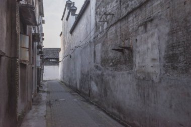 Nanxun'da dar sokak, Zhejiang, Çin