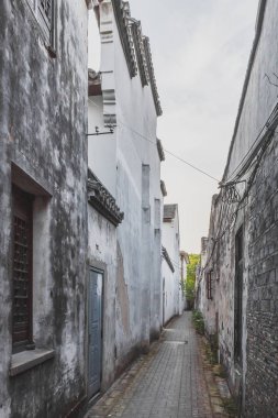 Nanxun'da dar sokak, Zhejiang, Çin