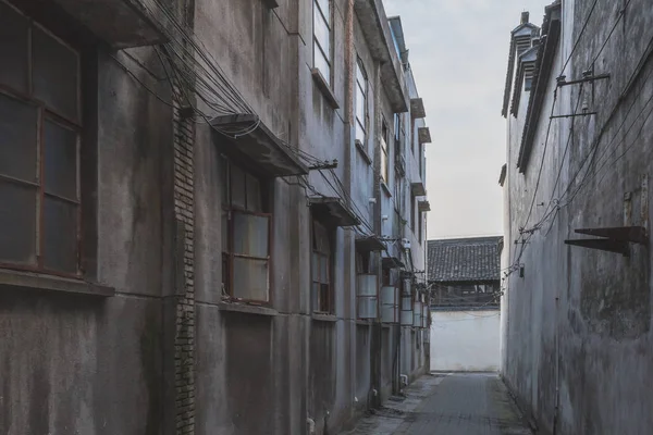 Nanxun'da dar sokak, Zhejiang, Çin