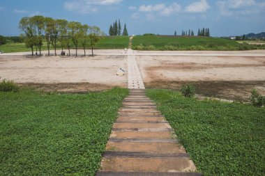 Liangzhu Şehrinin Arkeolojik Kalıntıları'ndaki şehir alanı