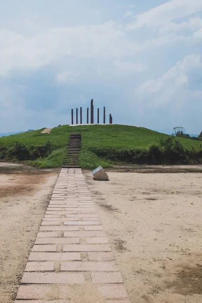 Městský Server v archeologických troskách města Liangzhu — Stock fotografie