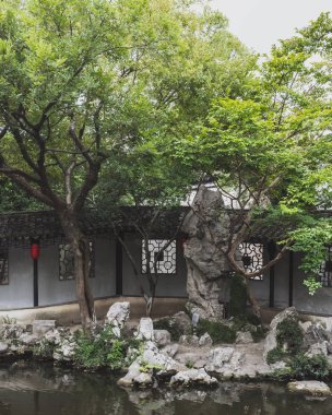 Tuisi Garden Tongli eski şehirde, Jiangsu, Çin