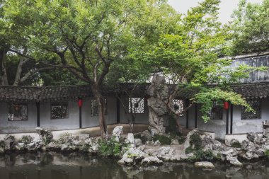 Tuisi Garden Tongli eski şehirde, Jiangsu, Çin
