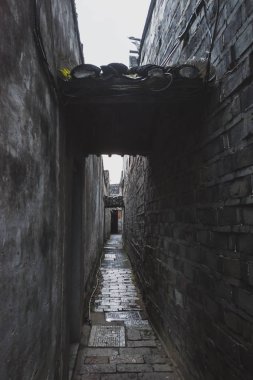 Tongli, Çin eski kasabasında dar sokak