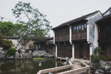 Gengle Hall Tongli eski kasabasında, Jiangsu, Çin