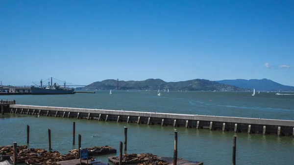 Vista Muelles Bahía San Francisco San Francisco California Estados Unidos — Foto de Stock
