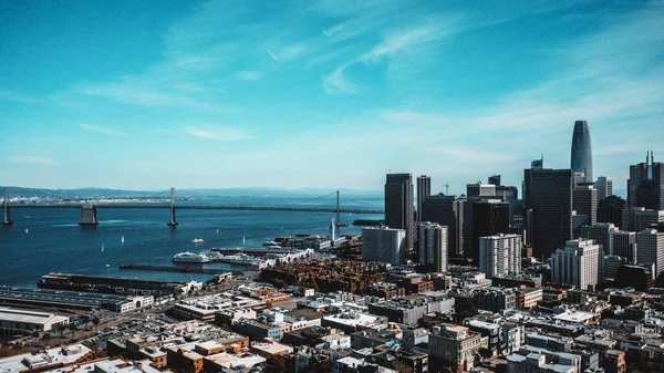 Vista Del Centro Ciudad Bahía San Francisco San Francisco California — Foto de Stock