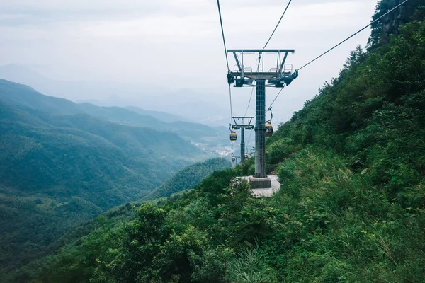 Seilbahnen Auf Dem Wugong Berg Jiangxi China — Stockfoto