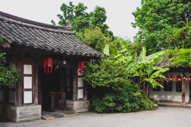 Shenyuan girişi (Shen Bahçesi) Shaoxing, Çin 'de manzara alanı