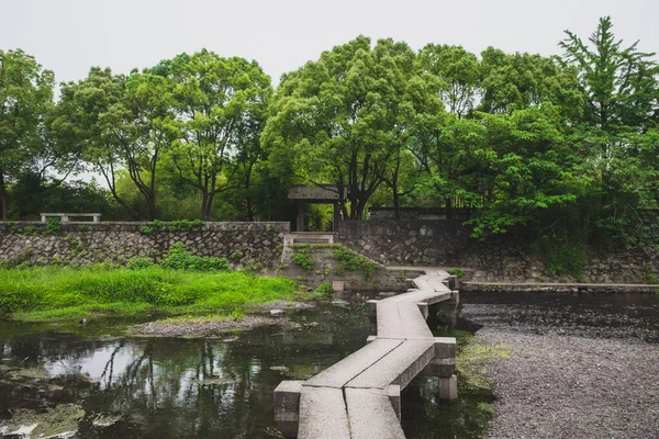 Lanting Deki Nehir Manzara Orkide Pavyonu Shaoxing Çin Deki Manzaralı — Stok fotoğraf