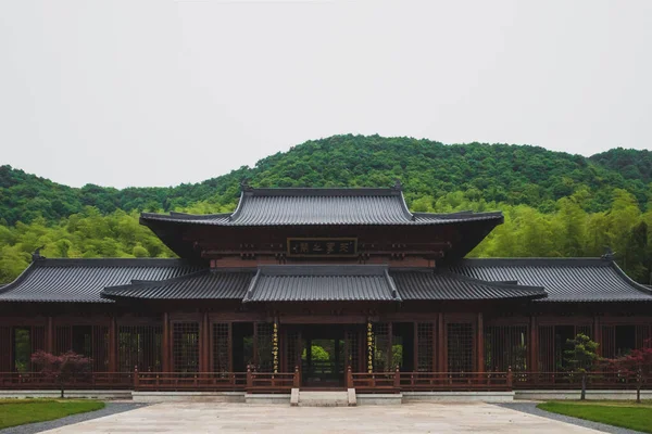 Lanting Deki Tepelerin Altında Geleneksel Çin Mimarisi Orkide Pavyonu Shaoxing — Stok fotoğraf