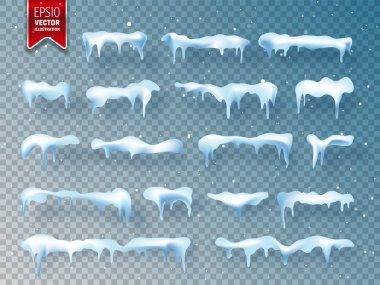 Gerçekçi 3d kar, buz örtüsü gölge ile. Kar yağışı ve kar taneleri. Kış sezonu. Noel ve yeni yıl zaman.