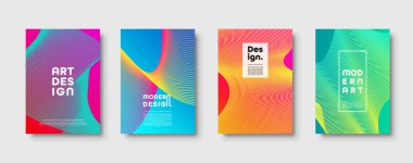 Modern arka plan. Geometrik şekiller ve çizgiler. Renkli neon degrade. Eps10 vektör.