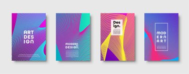 Modern arka plan. Geometrik şekiller ve çizgiler. Renkli neon degrade. Eps10 vektör.