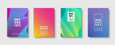 Modern arka plan. Geometrik şekiller ve çizgiler. Renkli neon degrade. Eps10 vektör.