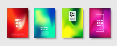 Soyut modern tasarım arka plan. Renkli neon degrade. Dinamik trendy renkler. Eps10 vektör.