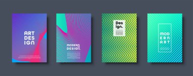 Modern arka plan. Geometrik şekiller ve çizgiler. Renkli neon degrade. Eps10 vektör.