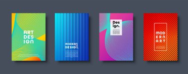 Modern arka plan. Geometrik şekiller ve çizgiler. Renkli neon degrade. Eps10 vektör.