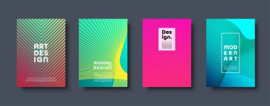 Modern arka plan. Geometrik şekiller ve çizgiler. Renkli neon degrade. Eps10 vektör.