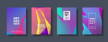 Modern arka plan. Geometrik şekiller ve çizgiler. Renkli neon degrade. Eps10 vektör.