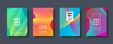 Modern arka plan. Geometrik şekiller ve çizgiler. Renkli neon degrade. Eps10 vektör.