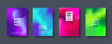 Soyut modern tasarım arka plan. Renkli neon degrade. Dinamik Kuzey ışıkları renkler. Eps10 vektör.