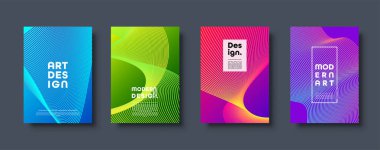 Modern arka plan. Geometrik şekiller ve çizgiler. Renkli neon degrade. Eps10 vektör.