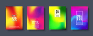 Soyut modern tasarım arka plan. Renkli neon degrade. Dinamik Kuzey ışıkları renkler. Eps10 vektör.