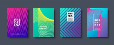 Modern arka plan. Geometrik şekiller ve çizgiler. Renkli neon degrade. Eps10 vektör.