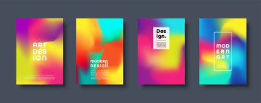 Soyut modern tasarım arka plan. Renkli neon degrade. Dinamik Kuzey ışıkları renkler. Eps10 vektör.