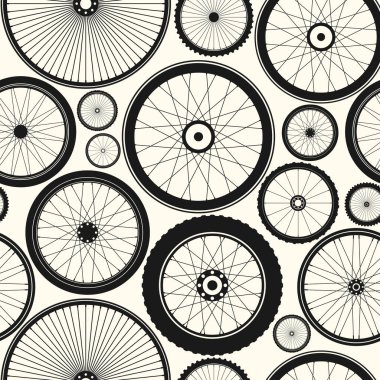 Bisiklet tekerleği seamless modeli. Bisiklet lastik dağ lastik, Vana. Fitness döngüsü, mtb, BBES25AK. Vektör çizim