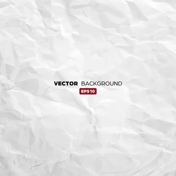 Buruşuk beyaz kağıt doku deseninin. Zor grunge eski boş. Vektör arka plan.