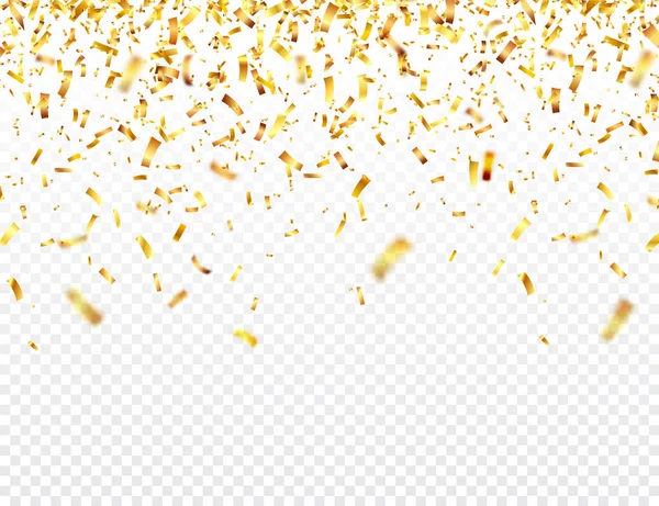 Noel altın konfetisi. Altın renginde parlayan bir parıltı. Yeni yıl, doğum günü, sevgililer günü tasarım öğesi. Tatil arkaplanı.