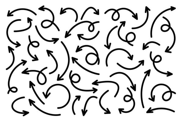 Черные стрелки на белом фоне. Стрела, Курсорская икона. Коллекция векторных точек. Назад, следующая веб-страница. 