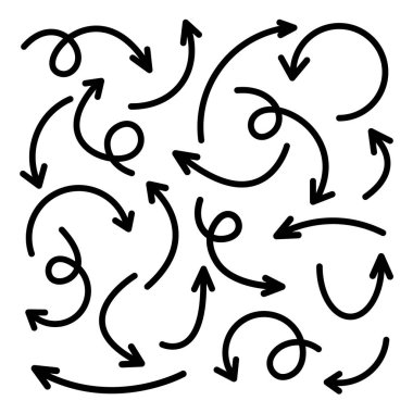 Siyah El Okları Beyaz Arkaplanda Ayarlandı. Ok, İmleç Simgesi. Vektör Noktaları Koleksiyonu. Geri, Sonraki Web Sayfası İşareti. 