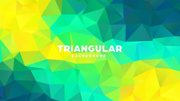 Triangel polygonal abstrakt geometrisk bakgrund. Färgglad lutning design. Låg poly form banner. Vektorillustration. — Stock vektor
