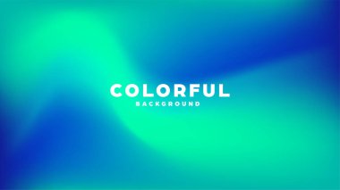 Neon gradyanı olan renkli modern soyut arka plan. Dinamik renk akışı posteri, afiş. Vektör illüstrasyonu.