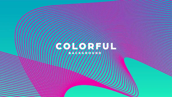 Modern minimal colorful abstract background, lines and geometric shapes design with gradient color. Vector illustration. — Stock Vector