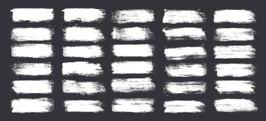 Grunge fırça darbeleri, çizgiler, mürekkep lekeleri, elle çizilmiş karalama şekilleri. El yapımı kabataslak izler, akrilik lekeler, kömür çizgileri. Boya dokuları, kuru fırça etkisi. İşaret altı çizili. Vektör illüstrasyonu.