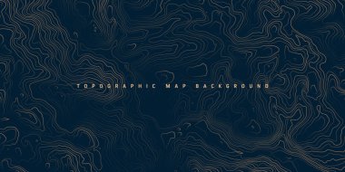 Sınır çizgileri olan topografik harita. Coğrafi arazi şebekesi, rahatlama yüksekliği. Yer yolu deseni. Seyahat ve seyrüsefer, harita tasarım elementi. Vektör illüstrasyonu.