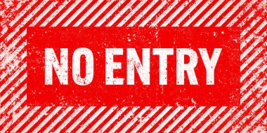 Kırmızı ve beyaz köşegen çizgileri olan uyarı işareti. Dikkat, tehlike ya da uyarı sembolü. İnşaat alanı tabelası, yol güvenliği uyarısı, tehlike bayrağı, güvenlik alarmı kalkanı. Vektör illüstrasyonu.