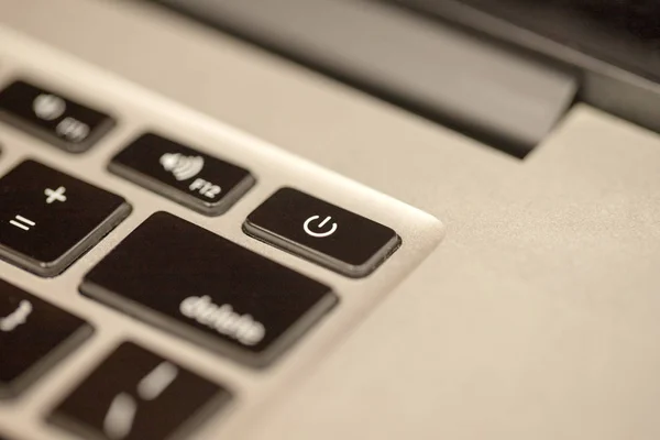Nahaufnahme Der Laptop Tastatur — Stockfoto